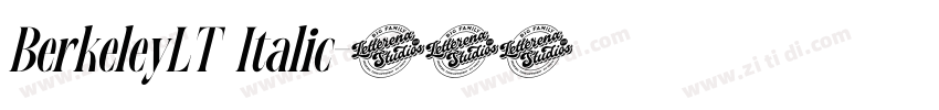 BerkeleyLT Italic字体转换